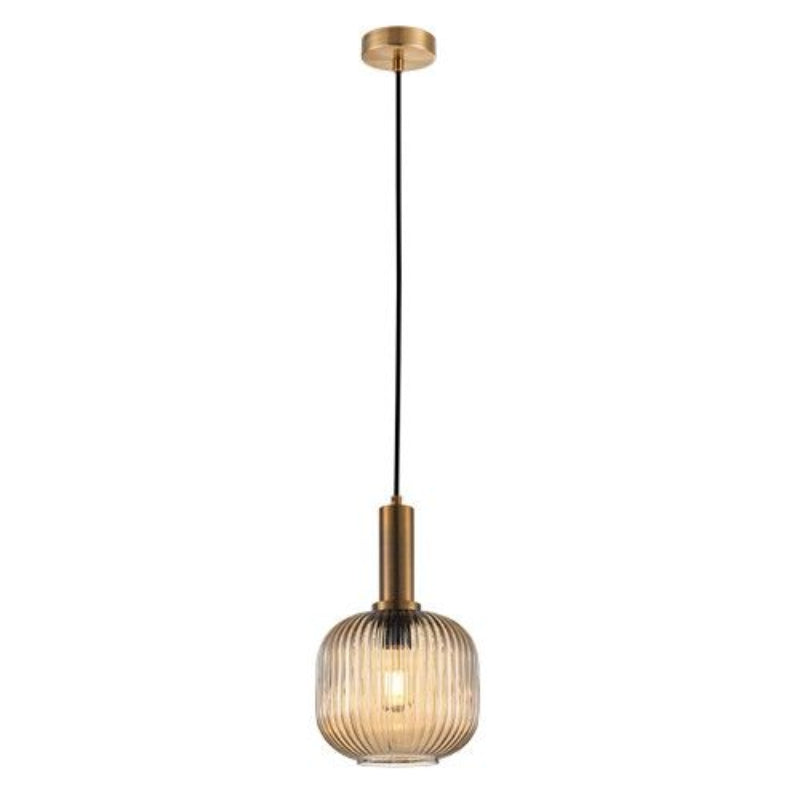 K Light A-KLCH-9005/AB, A-KLCH-9005/CL, A-KLCH-9005/SM 230v 40W Jackie Cut Pendant (Multiple Colours/Finishes).
