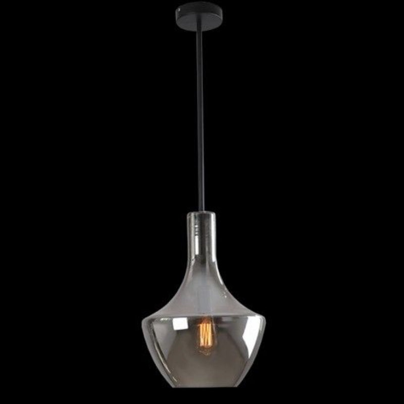 K Light CA-KLCH-336S/SM Small Vase Glass Pendant Smoke Glass