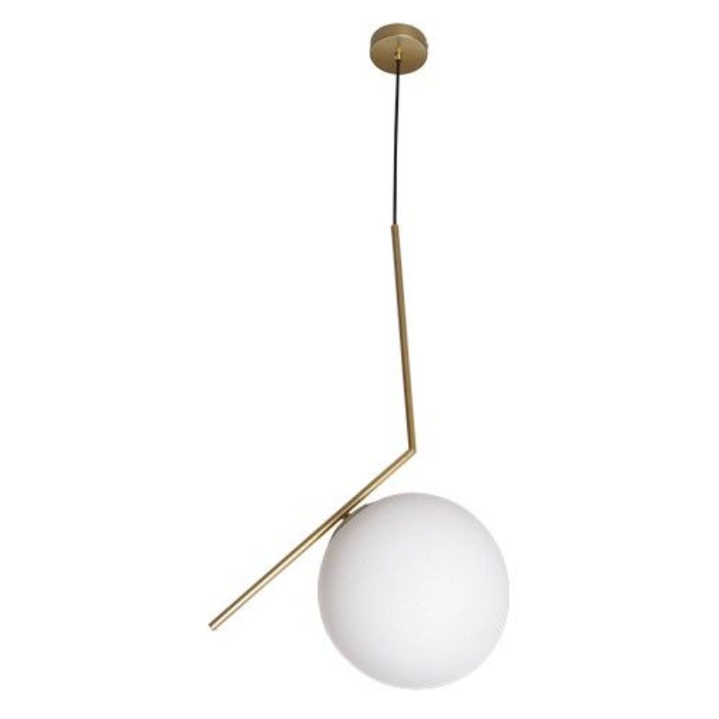 K Light CA-KLCH1626L/SG 30cm E27 Large Branch Pendant Satin Gold with Opal White Glass