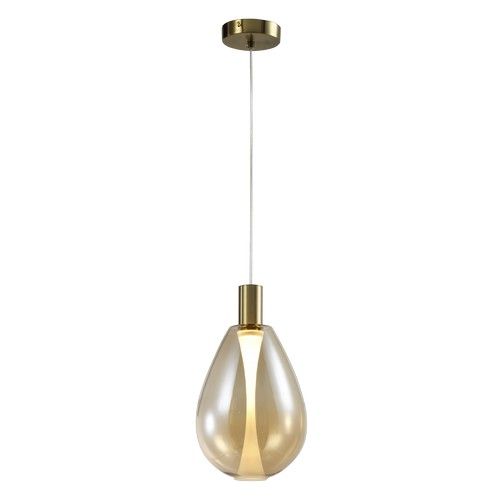 K Light K-LED-401/SM, K-LED-401/CL, K-LED-401/AB 230V 5.4W LED Medium Balloon Glass Pendant (Multiple Colours/Finishes).