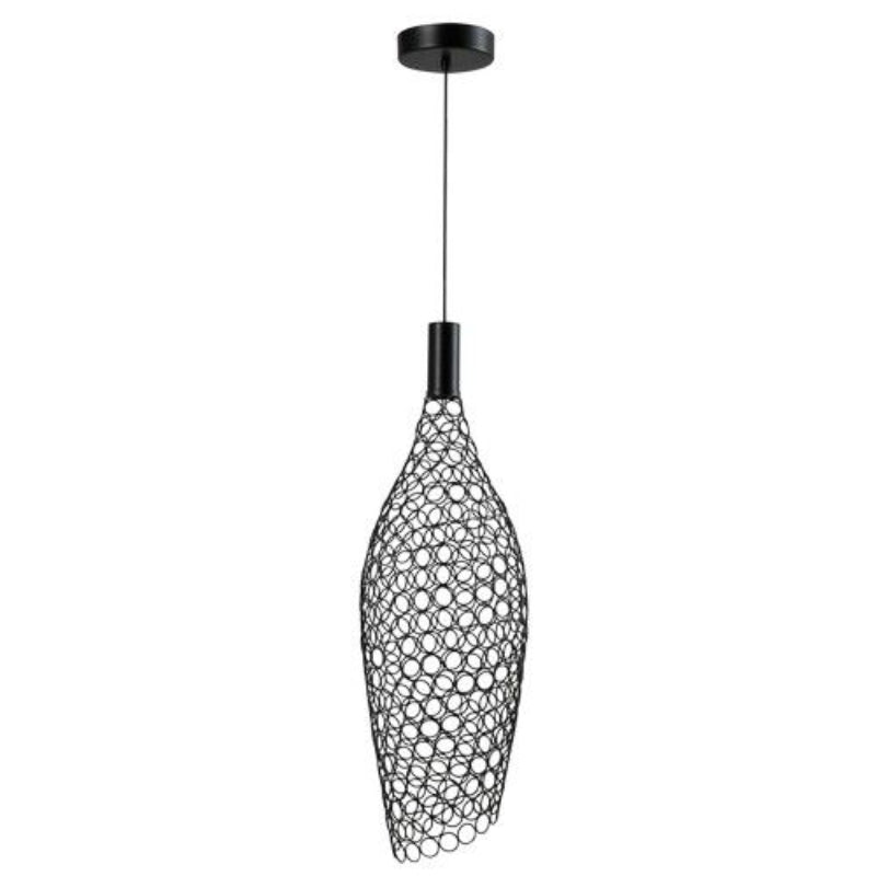 K Light K-LED-406/BL, K-LED-406/CH, K-LED-406/GD 230V 4.3W LED Large Long metal Ring Pendant (Multiple Colours/Finishes)