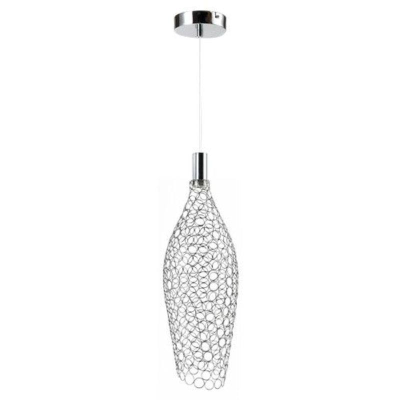 K Light K-LED-406/CH 230V 4.3W LED Large Long metal Ring Pendant Chrome.