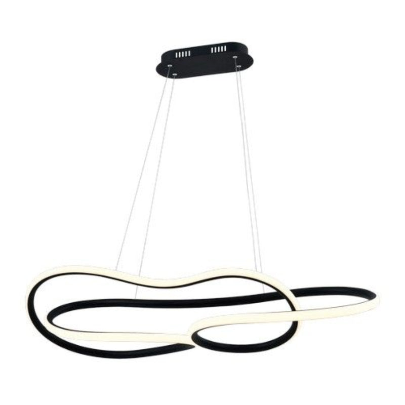 K Light K-LED-4827/BL 230V 60W LED Vortex Pendant Black.
