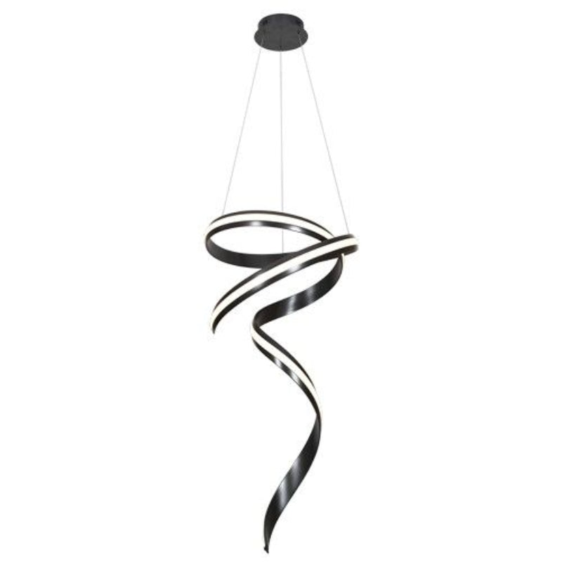 K Light K-LED-484/BL 230V 60W LED Cygnet Pendant Black