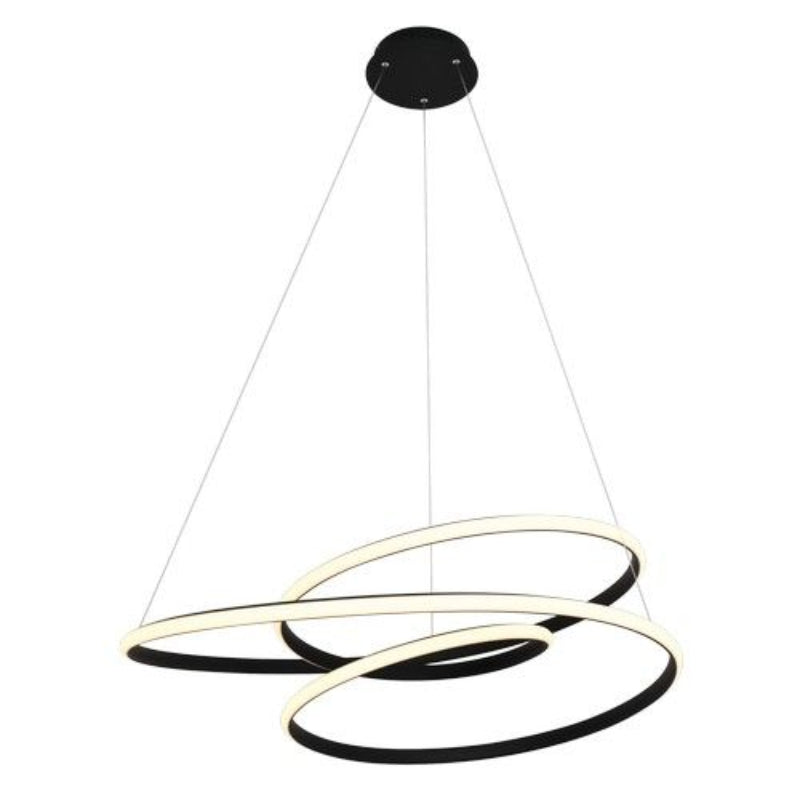 K Light K-LED-486/BL 230V 60W LED Orbit Pendant Black.