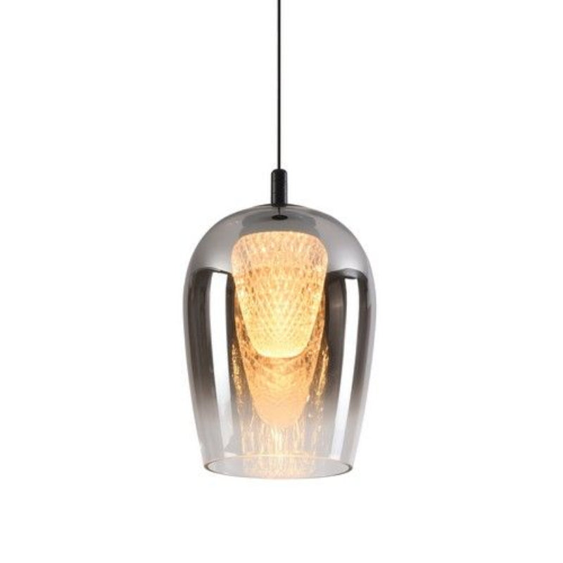 K Light K-LED-CC1-1/SM 230v 5W LED Crystal Egg Pendant Smoke Glass Smoke Glass.