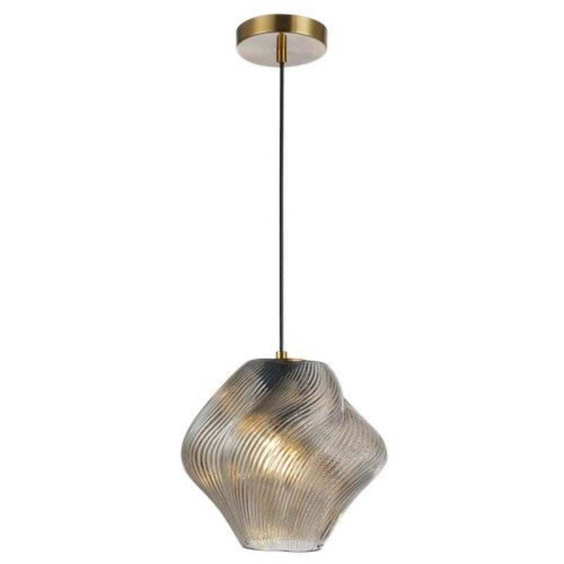 K Light LW-KLCH-134AB/S 230v 40W E27 Small Gelato Glass Pendant Amber.
