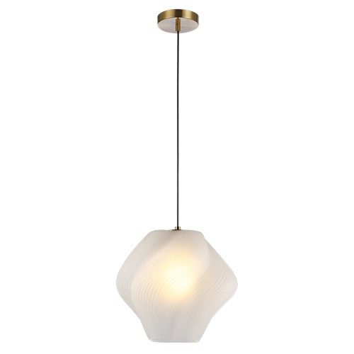 K Light LW-KLCH-134IC/M 230v 40W E27 Medium Gelato Glass Pendant Ice.
