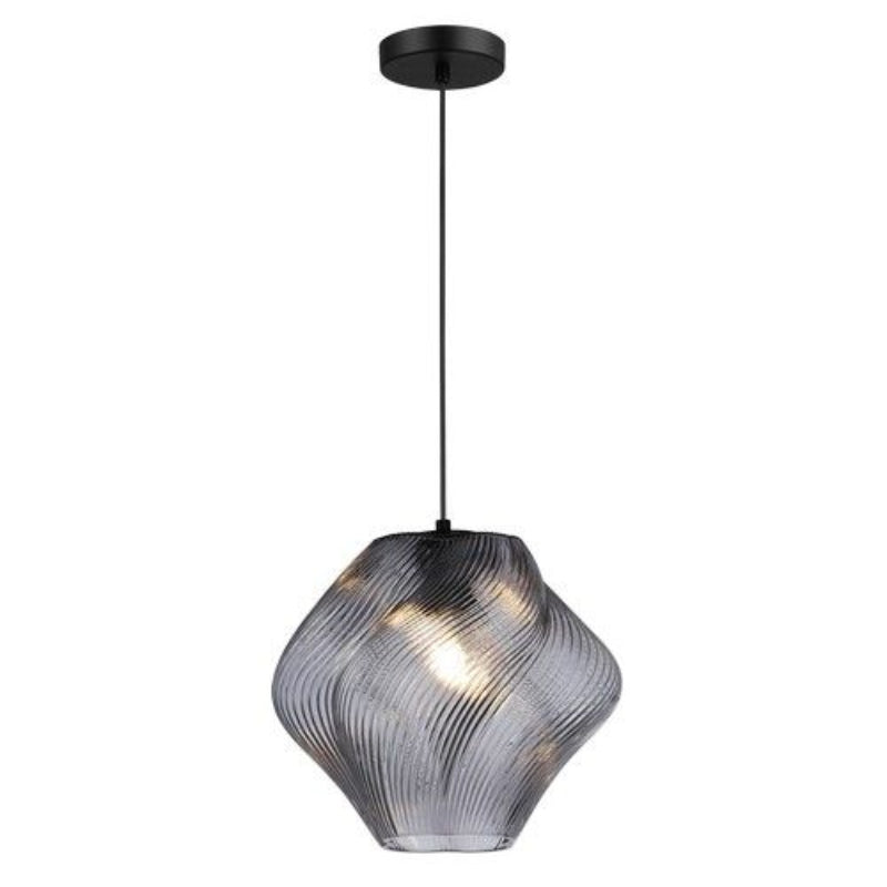K Light LW-KLCH-134SM/M, LW-KLCH-134AB/M, LW-KLCH-134IC/M 230v 40W E27 Medium Gelato Glass Pendant (Multiple Colours/Finishes)