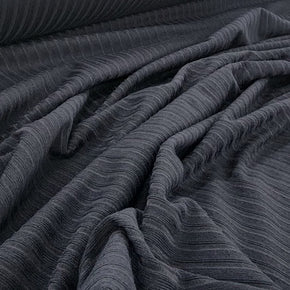 KNITS Dress Fabrics Dty Brushed 4X2 Rib Fabric 150cm Navy (7508804698201)