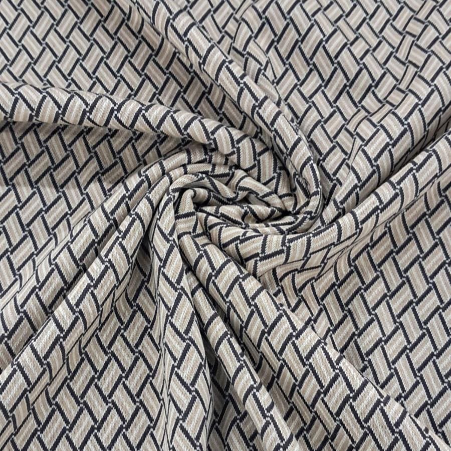 KNITS Dress Fabrics Polyester Spandex Jacquard Tribal Fabric 150 cm (7613970972761)
