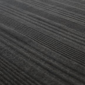 KNITS Dress Fabrics Verrigated Brushed Jersey Knit Fabric Black 150cm (7508803125337)