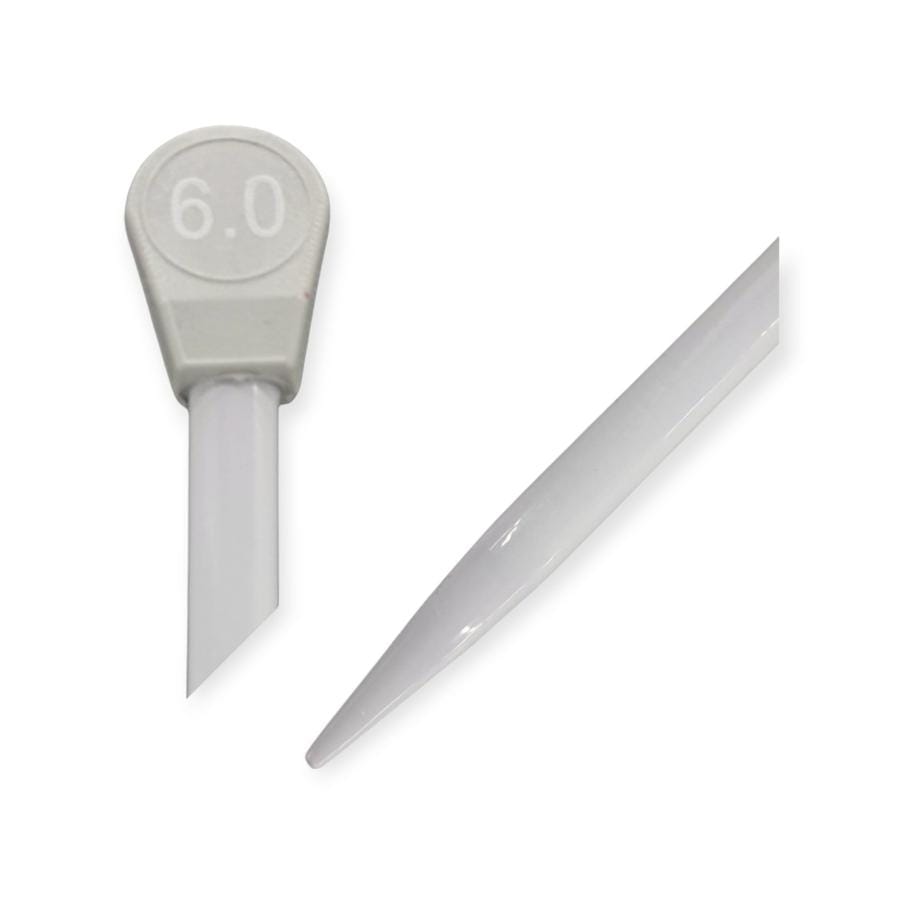 KNITTING Habby 6mm K/Needles Aluminum 30cm (7808379125849)