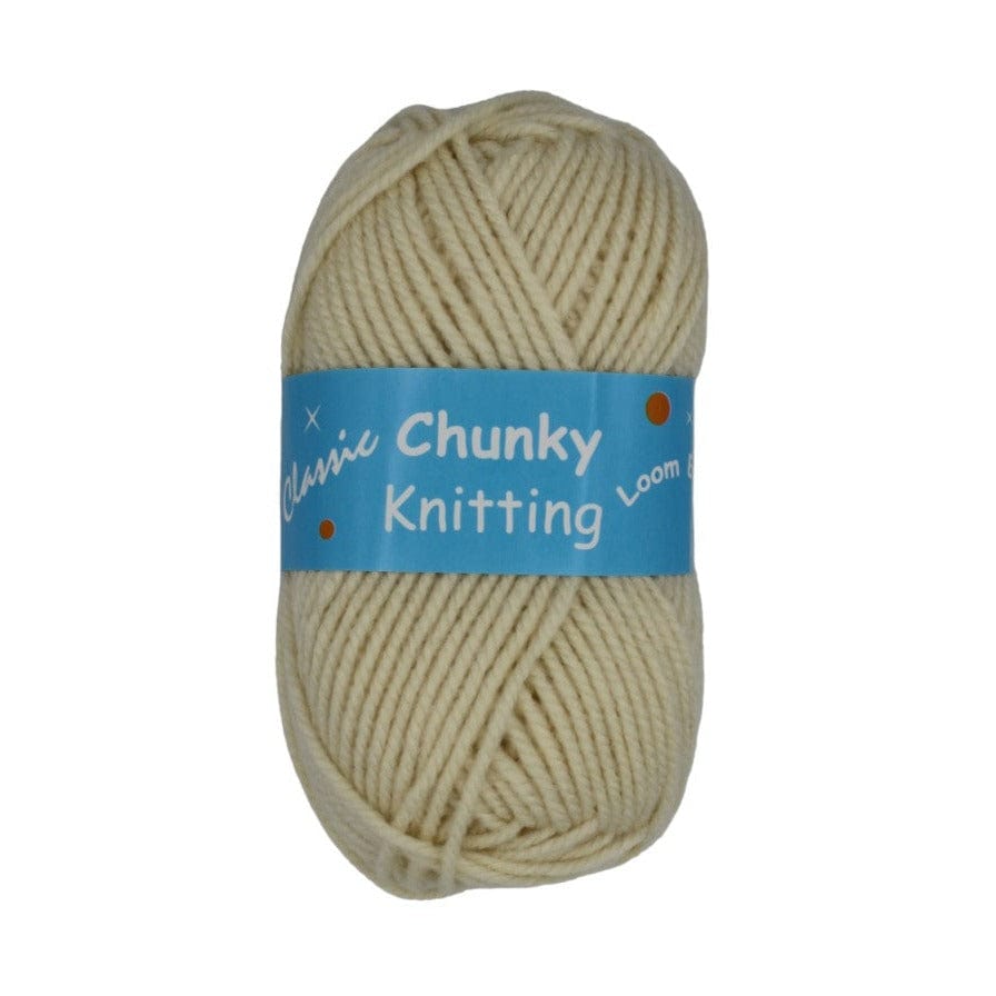 KNITTING Habby Beige Chunky Knitting Wool Loom Easy 100g (2061645938777)