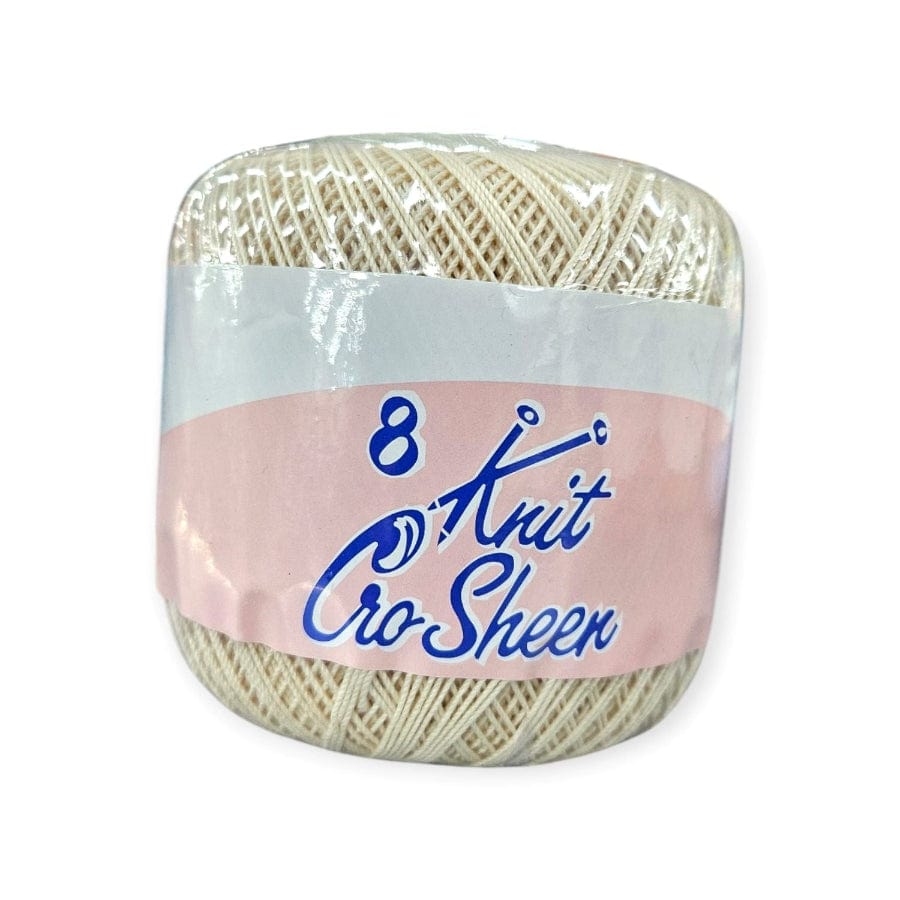 KNITTING Habby Beige Knit Cro Sheen No.8