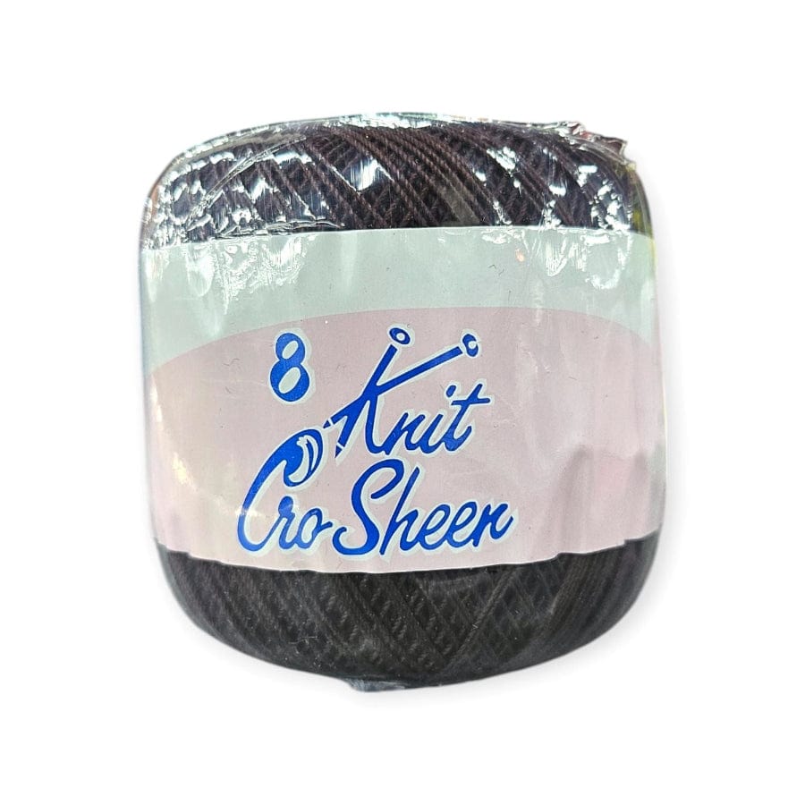 KNITTING Habby Brown Knit Cro Sheen No.8
