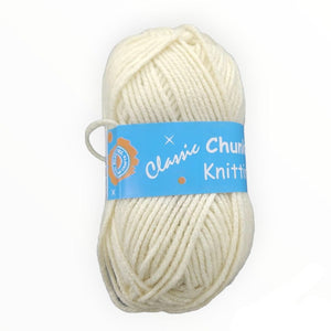 KNITTING Habby Cream Chunky Knitting Wool Loom Easy 100g (2061645938777)