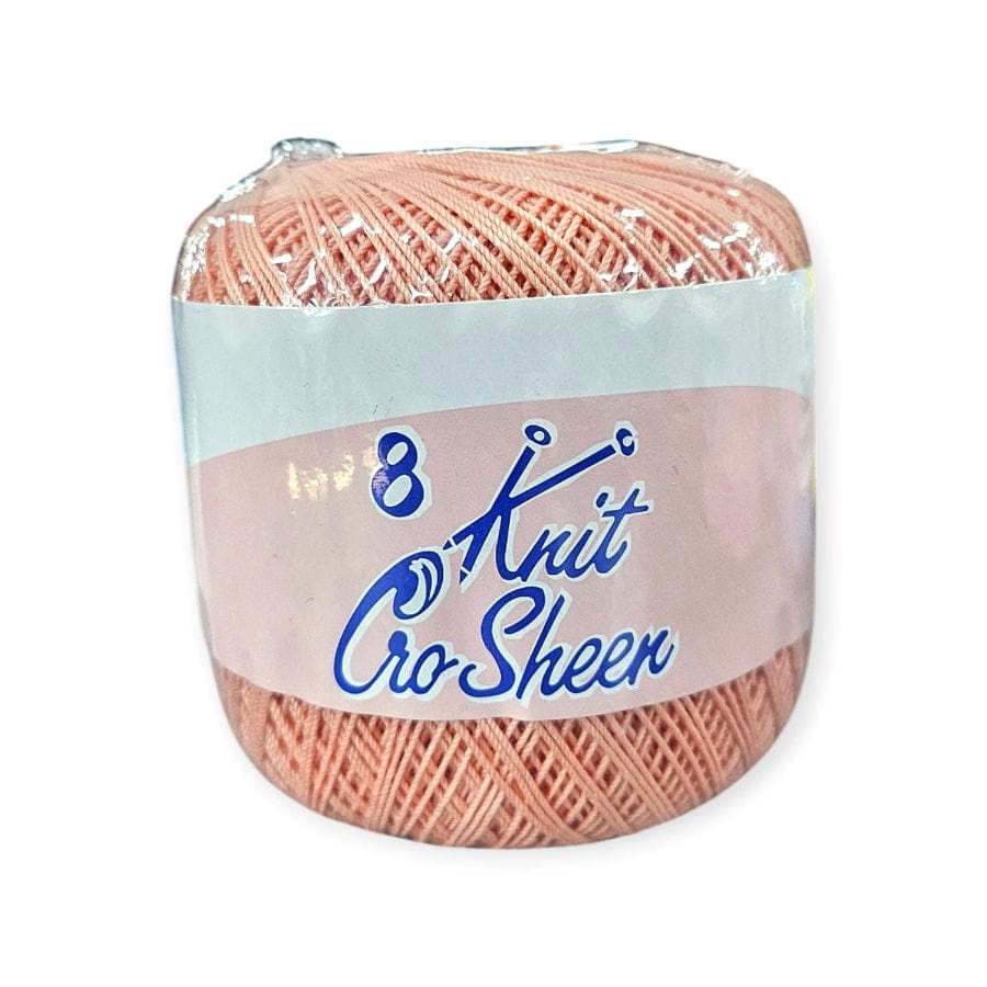 KNITTING Habby Dusty Pink Knit Cro Sheen No.8