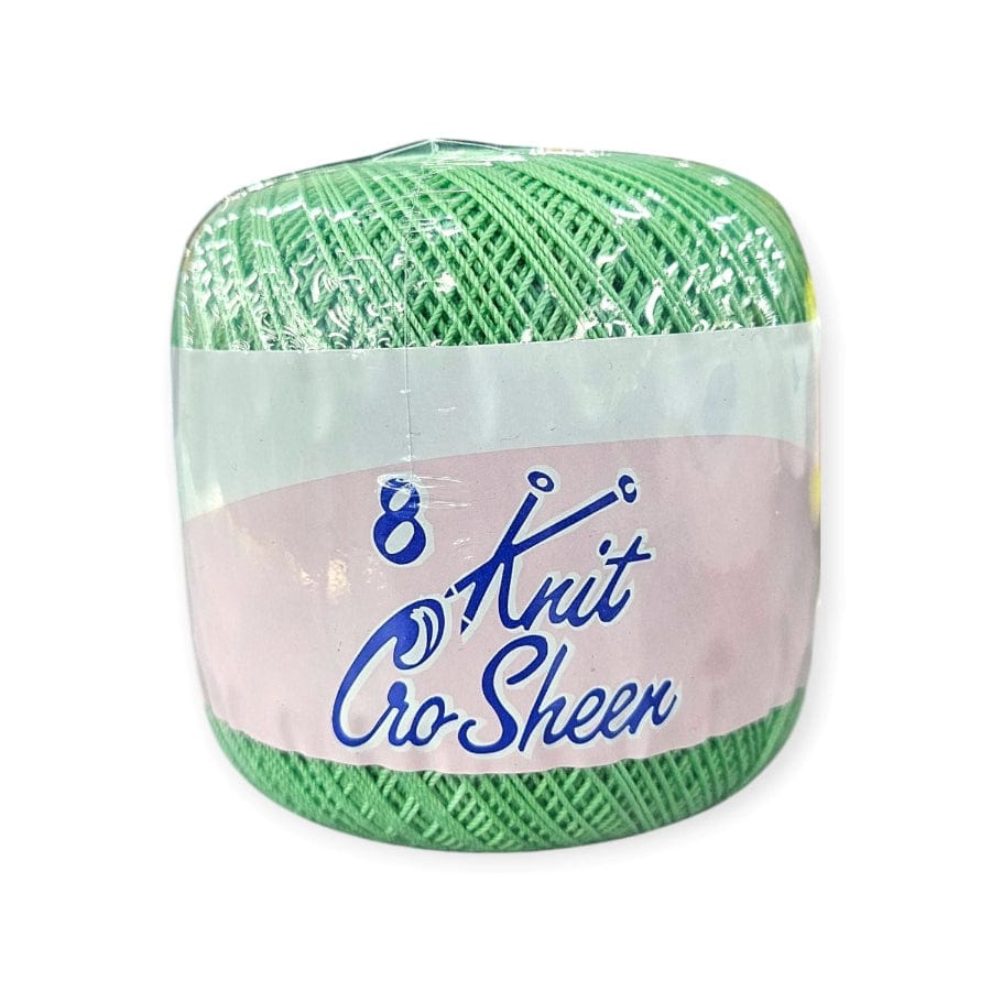 KNITTING Habby LT Green Knit Cro Sheen No.8