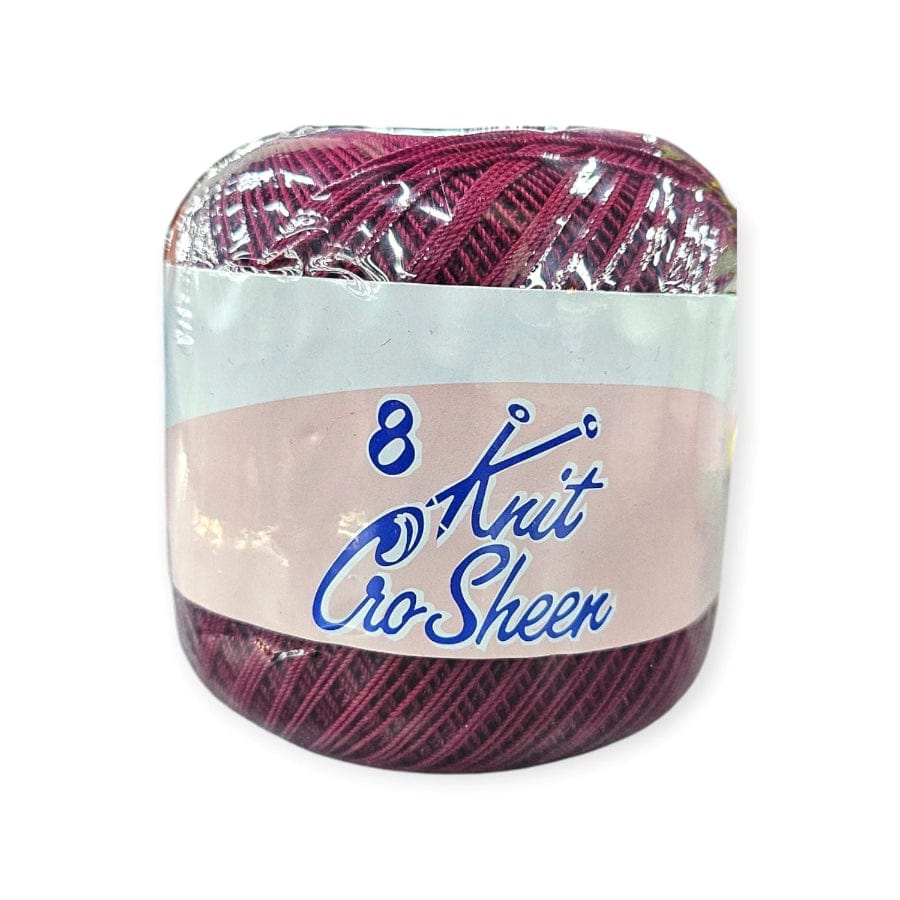 KNITTING Habby Maroon Knit Cro Sheen No.8