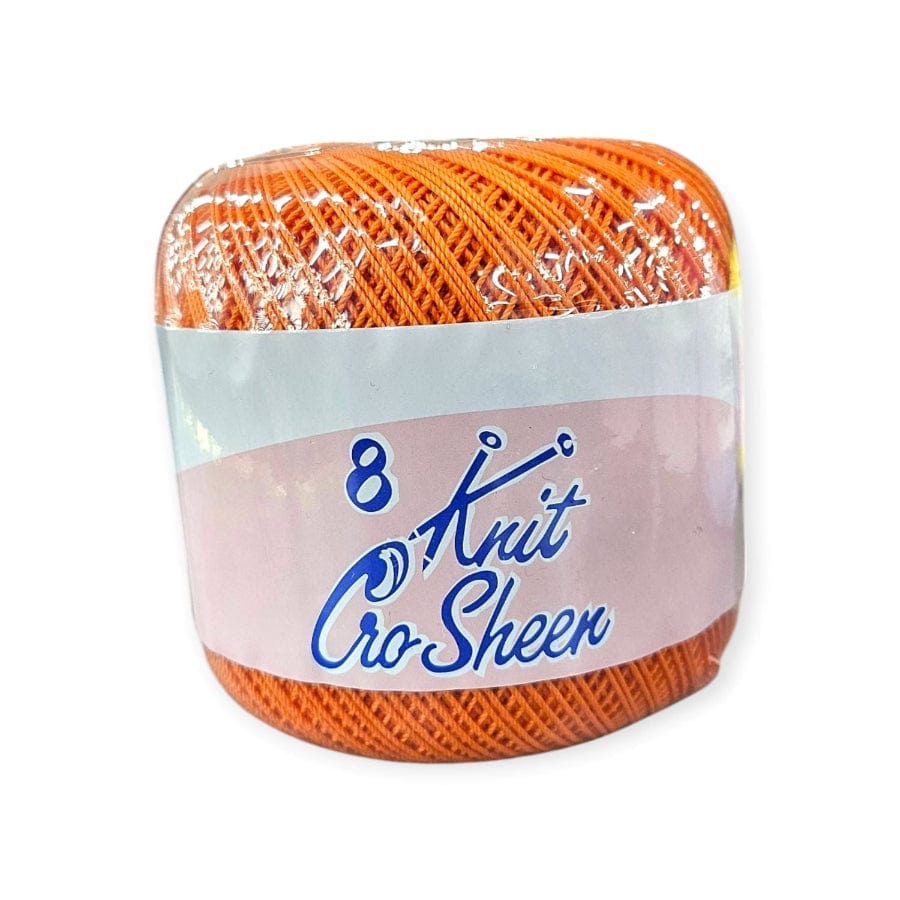 KNITTING Habby Orange Knit Cro Sheen No.8