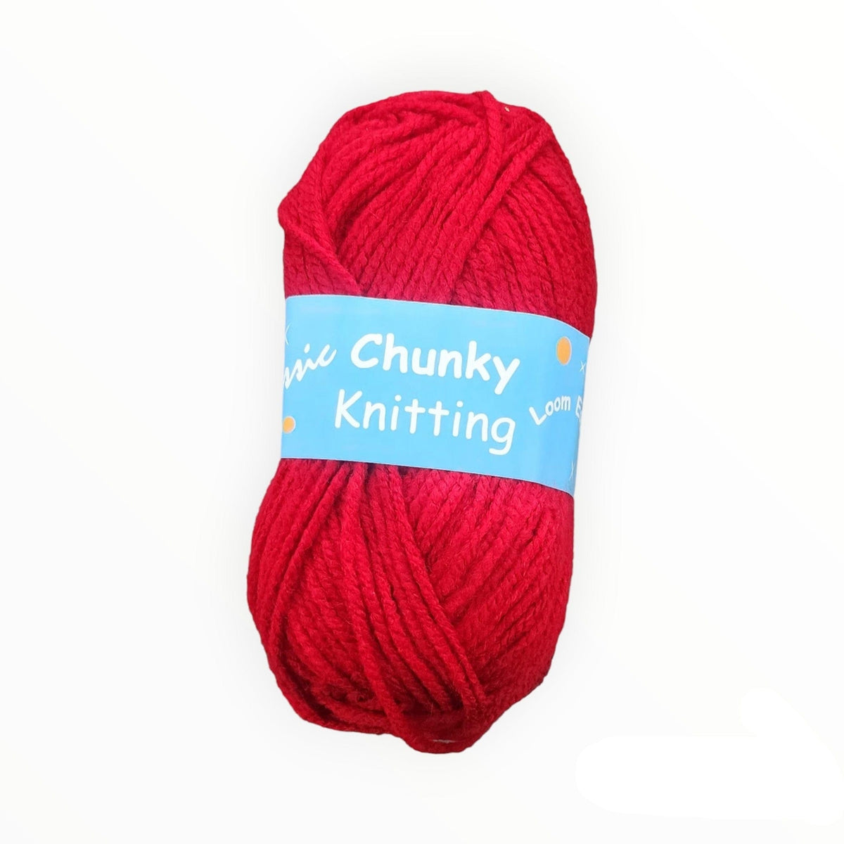 KNITTING Habby Red Chunky Knitting Wool Loom Easy 100g (2061645938777)