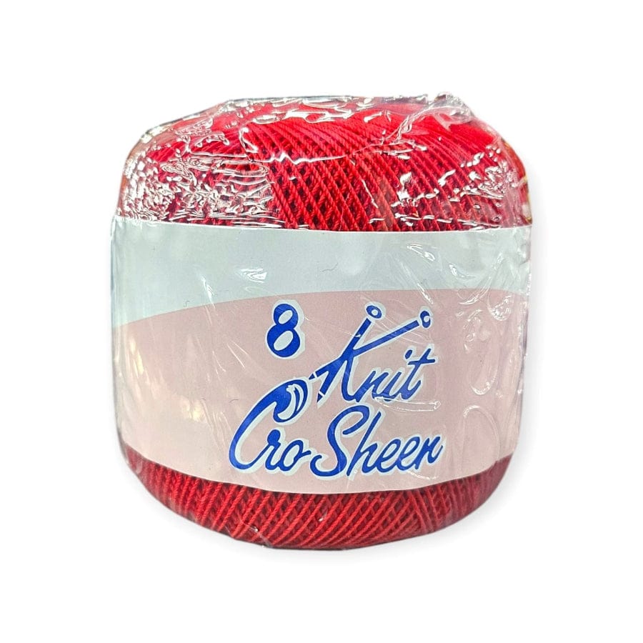 KNITTING Habby Red Knit Cro Sheen No.8