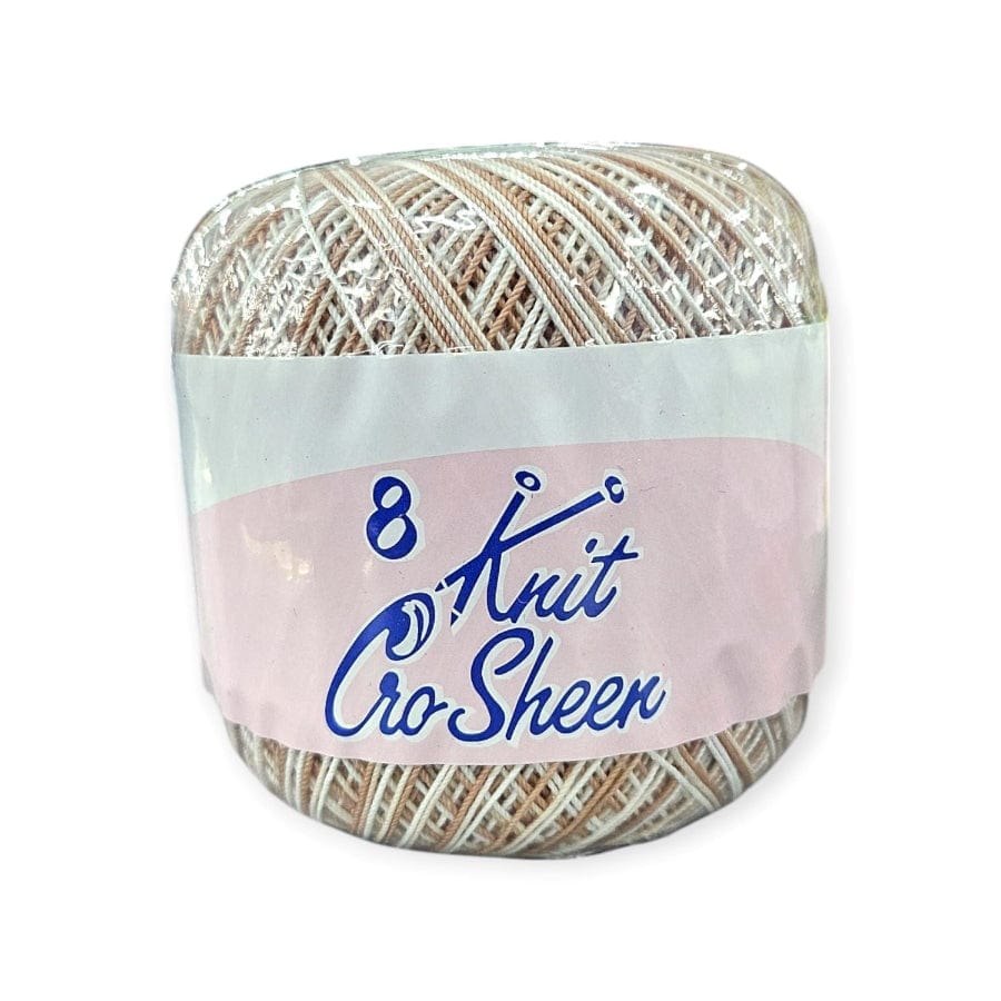 KNITTING Habby White/Beige Knit Cro Sheen No.8