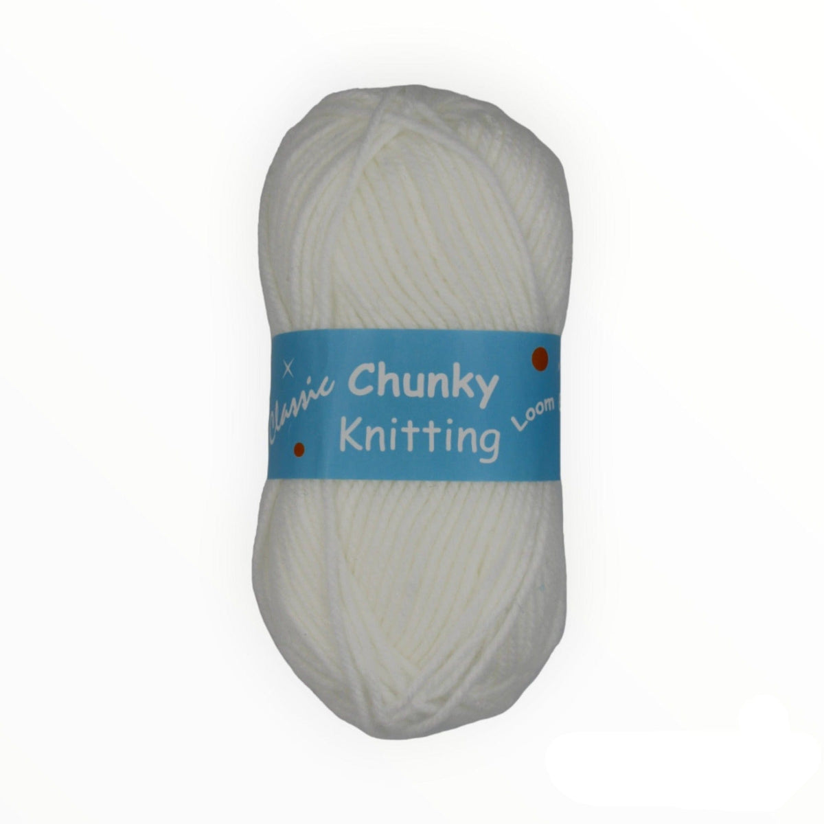 KNITTING Habby White Chunky Knitting Wool Loom Easy 100g (2061645938777)