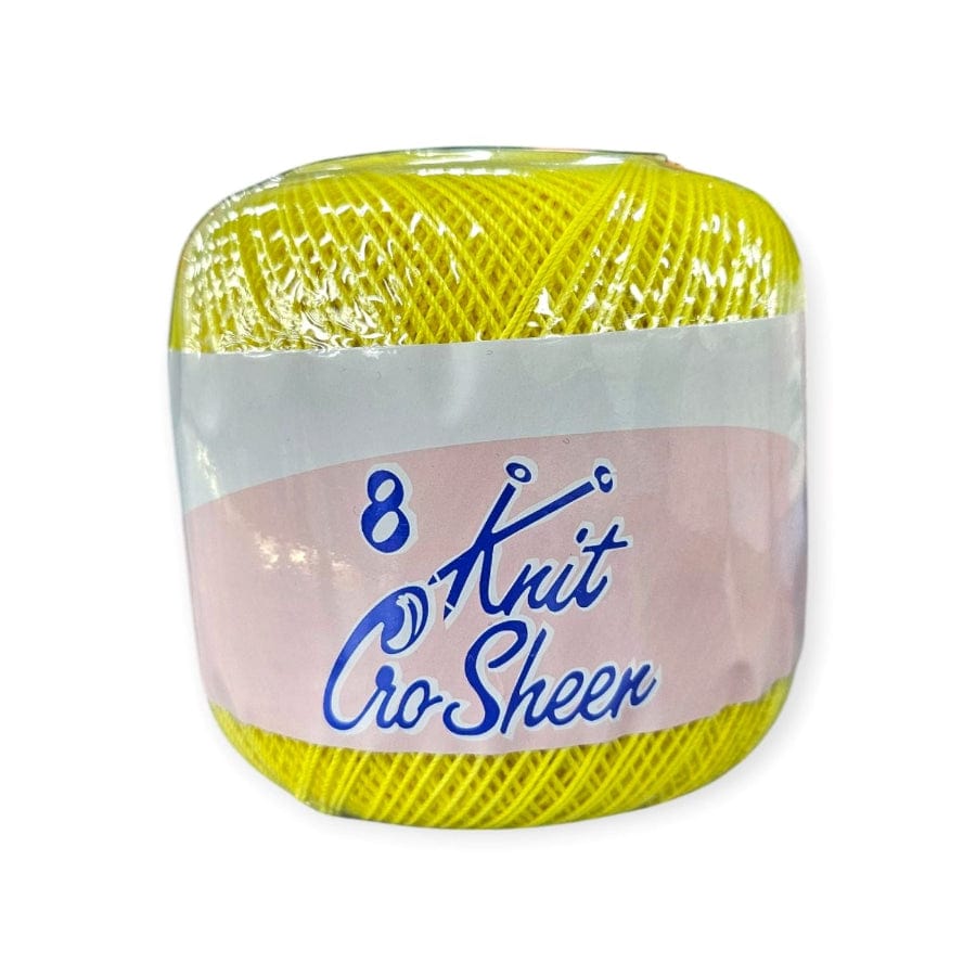 KNITTING Habby Yellow Knit Cro Sheen No.8