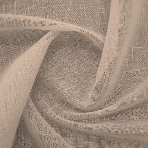Korteks Textiles Lace & Voile Fabrics champagne Slub Linen Voile 06 Collection 280 cm (7904026230873)