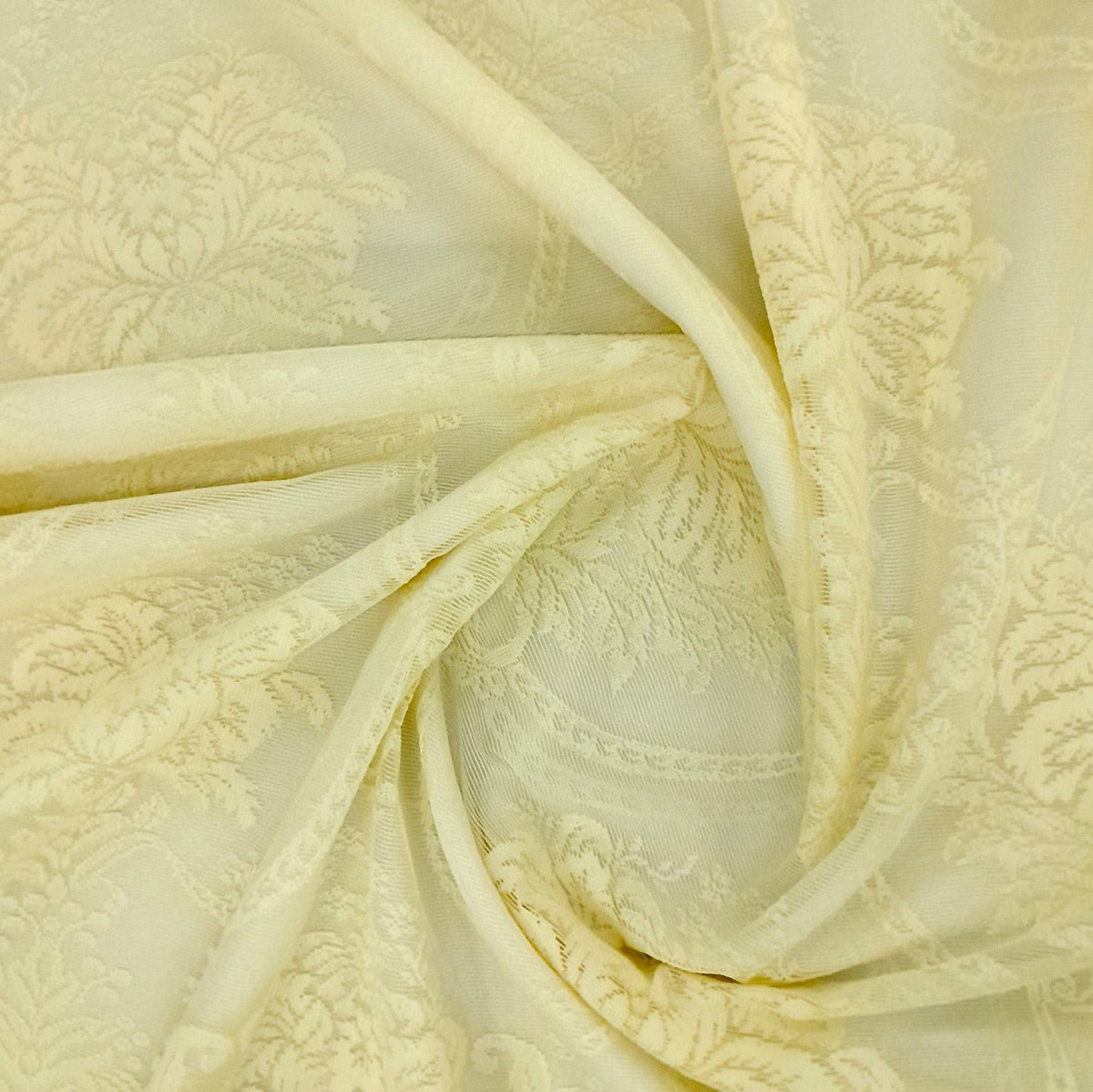 Korteks Textiles Lace & Voile Fabrics Cream/Bone Fabric Embroided Pasha Lace Tree 290 cm