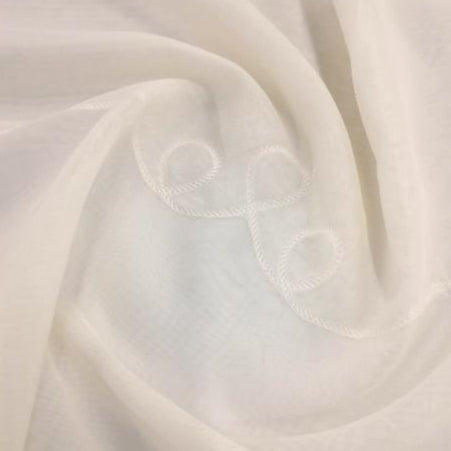 korteks textiles Lace & Voile Fabrics Cream Cornelly Voile Collection 270 cm (7818767007833)