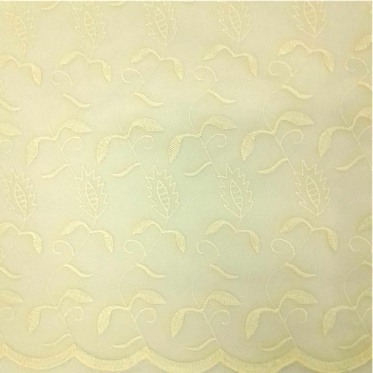 Korteks Textiles Lace & Voile Fabrics Fabric Embroided Voile Lace Silver 290 cm