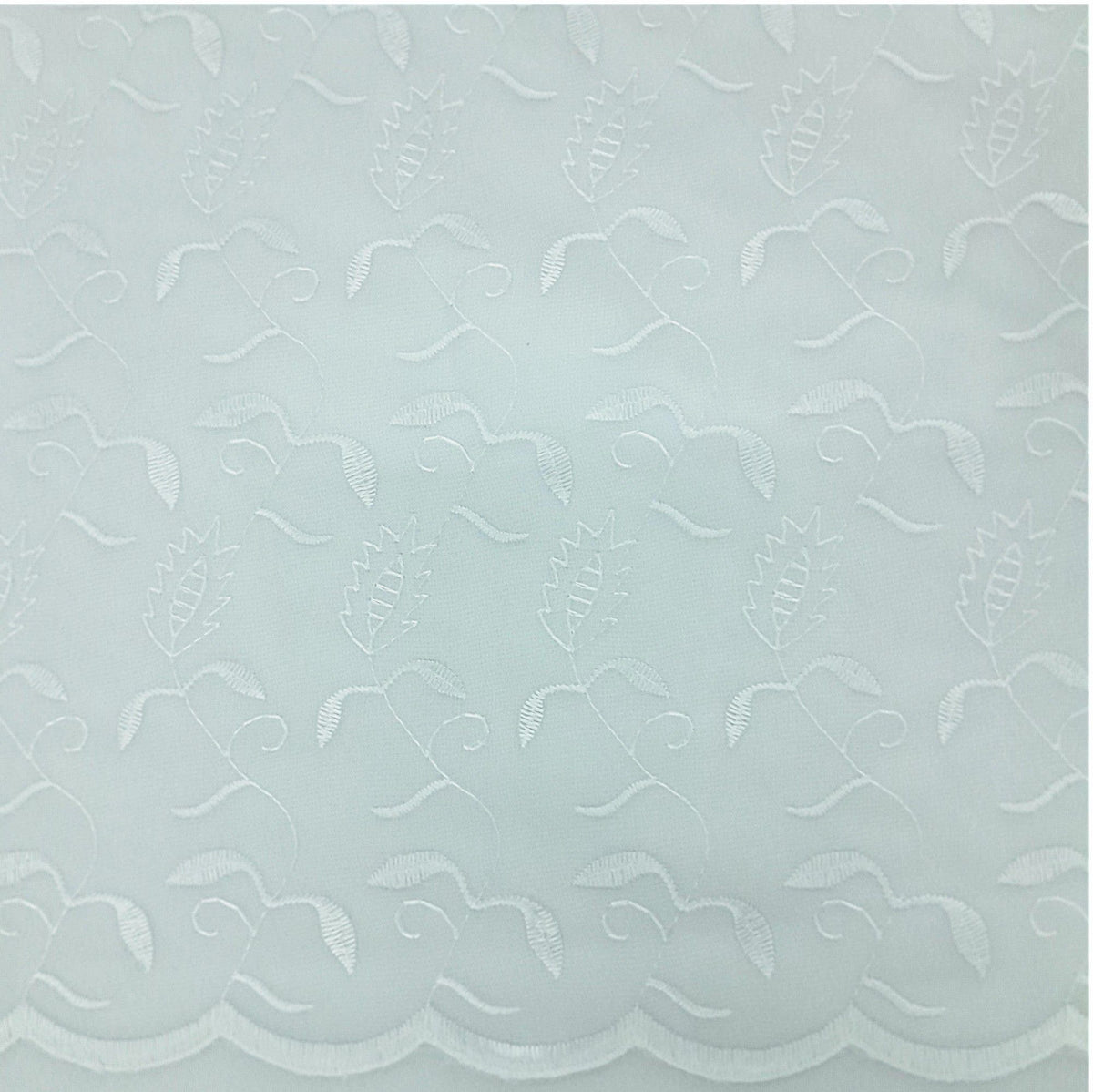 Korteks Textiles Lace & Voile Fabrics Fabric Embroided Voile Lace Silver 290 cm