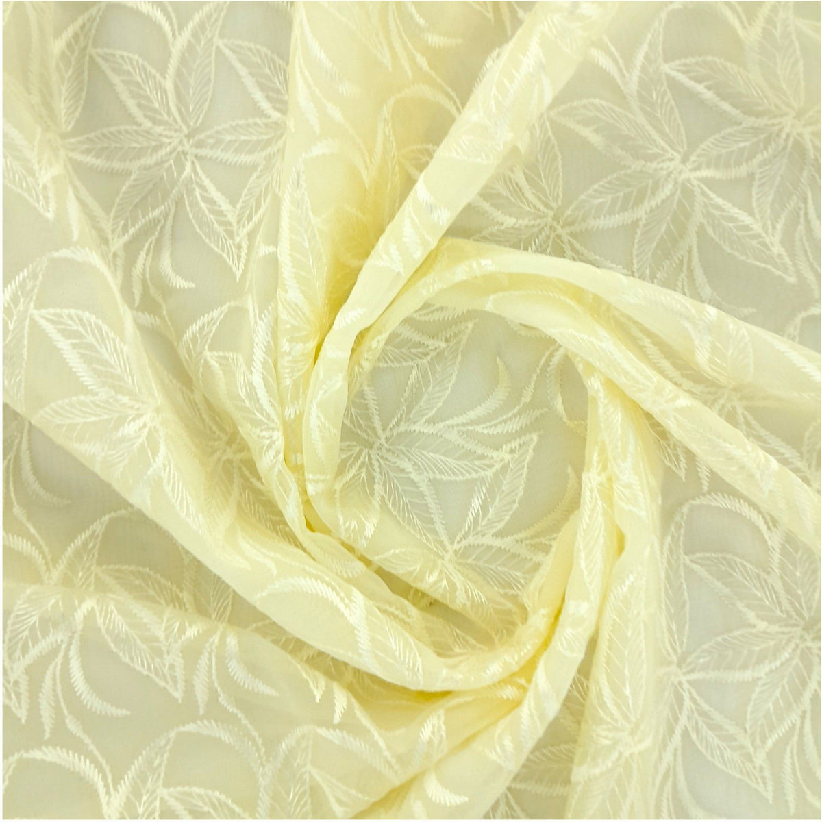 Korteks Textiles Lace & Voile Fabrics Fabric Embroided Voile Lace Whispering 120 cm
