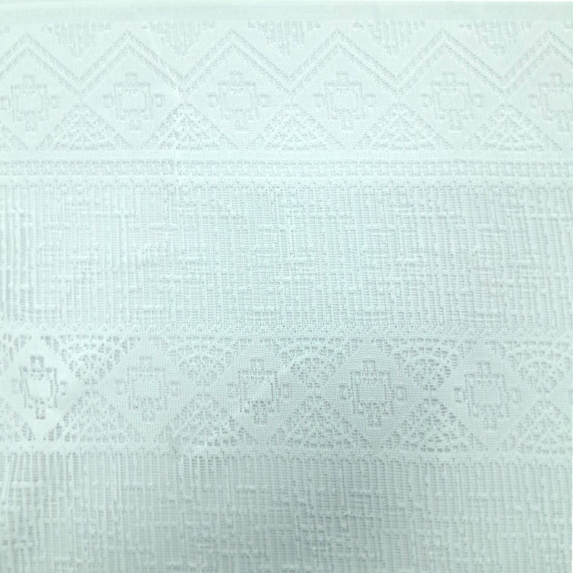 Korteks Textiles Lace & Voile Fabrics Fabric Embroided White Dutch Lace Wave 120 cm