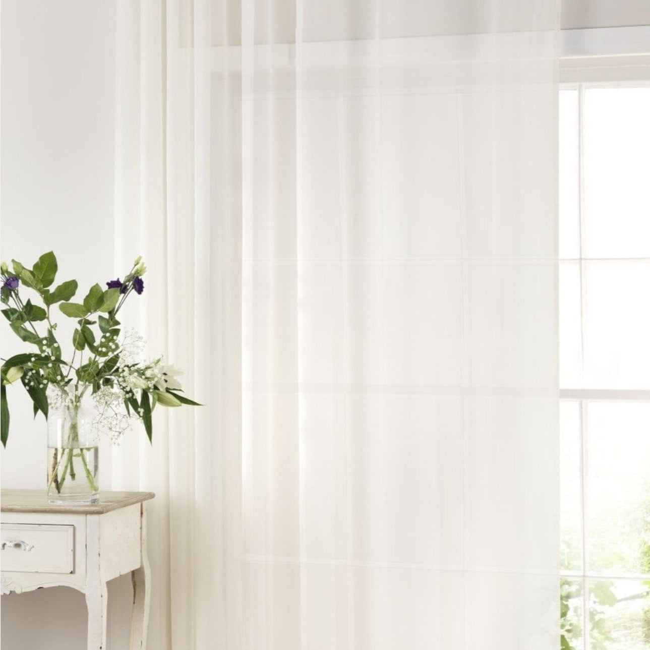 Korteks Textiles Lace & Voile Fabrics Natural Linen Sheer Voile Natural 280 cm (7907704668249)