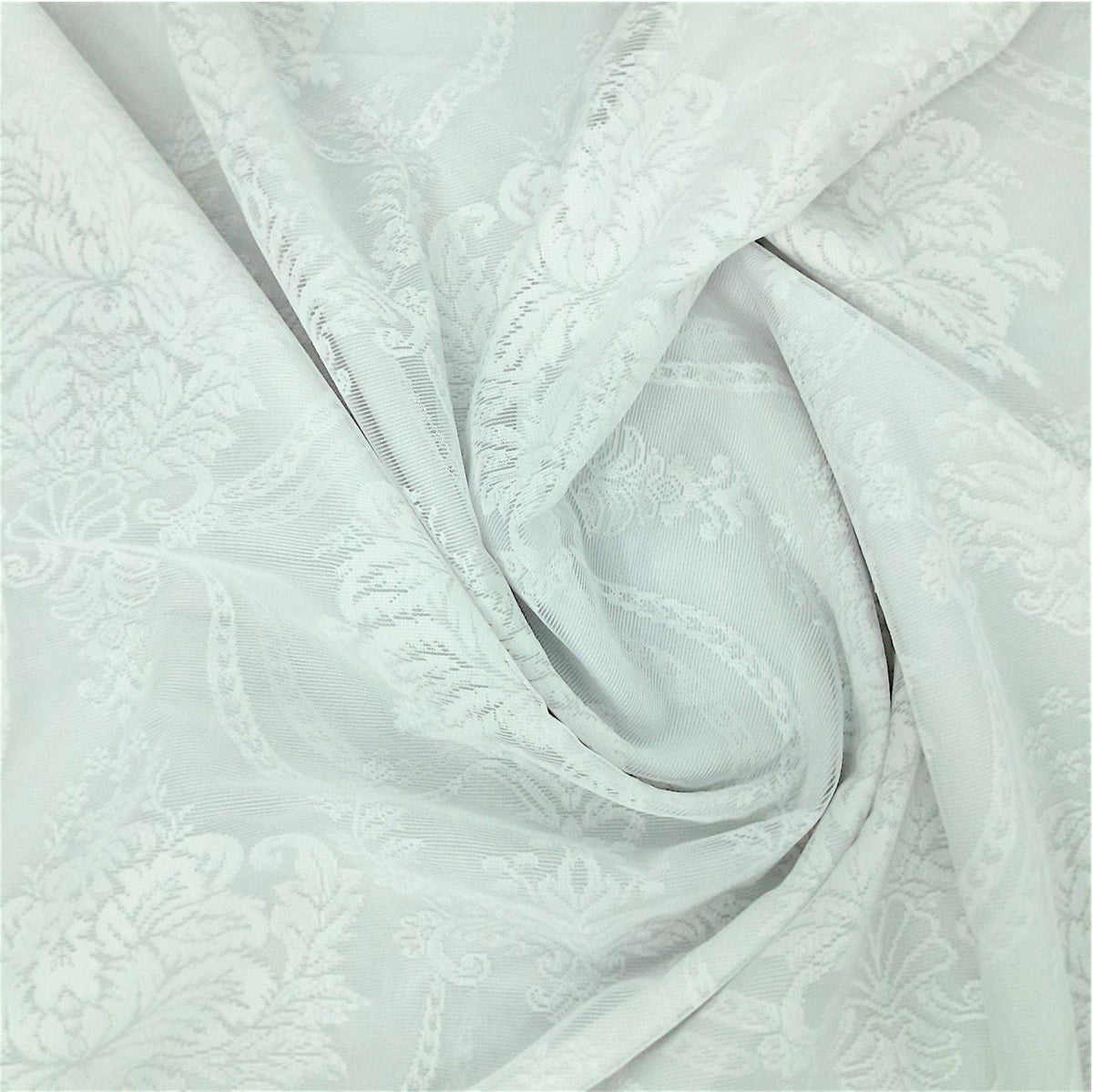 Korteks Textiles Lace & Voile Fabrics White Fabric Embroided Pasha Lace Tree 290 cm