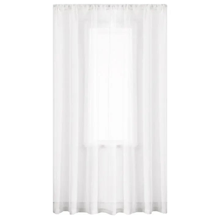 KUBU EYELET CURTAIN 5m X 218CM Mystic Voile Curtain White Taped (7524043620441) (7811670573145)