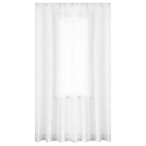 KUBU EYELET CURTAIN 5m X 218CM Mystic Voile Curtain White Taped (7524043620441)
