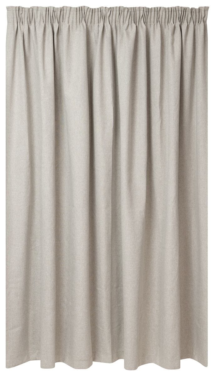 KUBU EYELET CURTAIN Kubu Jacquard Blockout Taped Curtain Ready To Hang Natural (7475750142041)