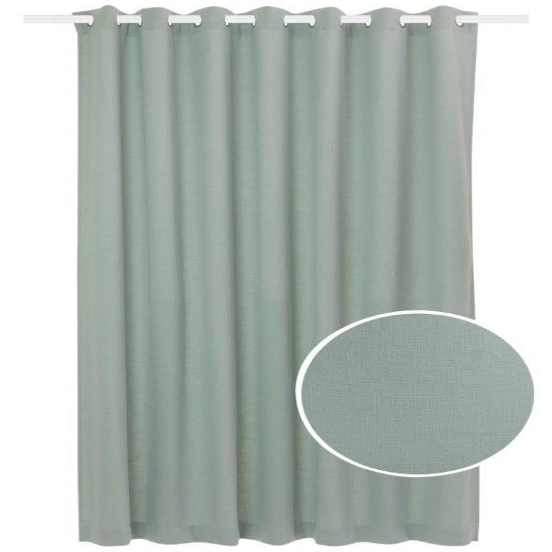 KUBU EYELET CURTAIN Kubu Jacquard Sophia Eyelet Curtain Ready To Hang Sage