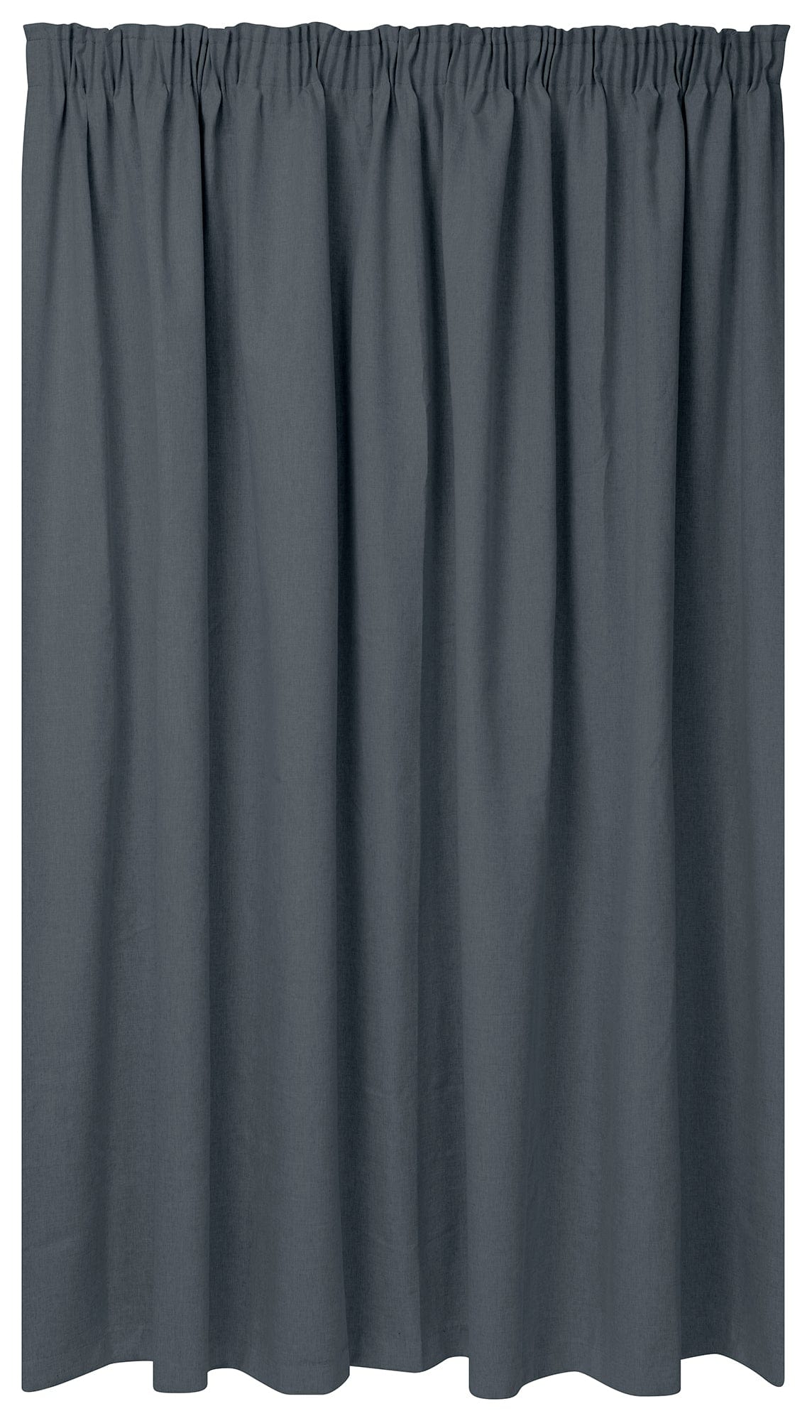 KUBU TAPED CURTAIN 260 X 218CM Kubu Jacquard Blockout Taped Curtain Ready To Hang Charcoal (7711110856793)