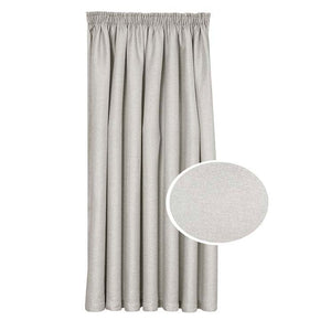 KUBU TAPED CURTAIN 260 X 218CM Kubu Tarryn Blockout Taped Curtain Ready To Hang Grey