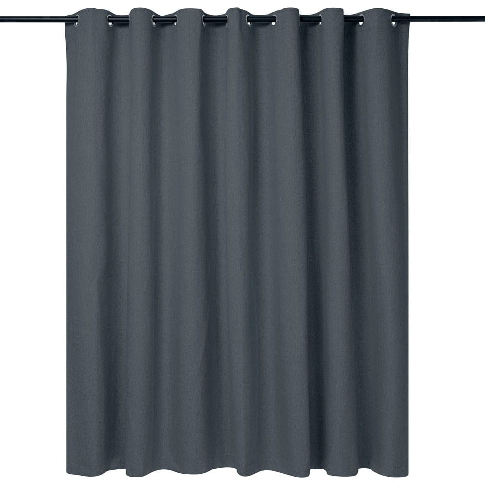 KUBU TAPED CURTAIN 260 X 225CM Kubu Jacquard Blockout Eyelet Curtain Ready To Hang Charcoal (7711108530265)