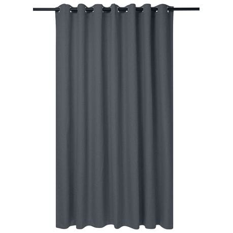 KUBU TAPED CURTAIN Charcoal 260 X 225CM Kubu Jacquard Blockout Eyelet Curtain Ready To Hang Charcoal (7475928498265)