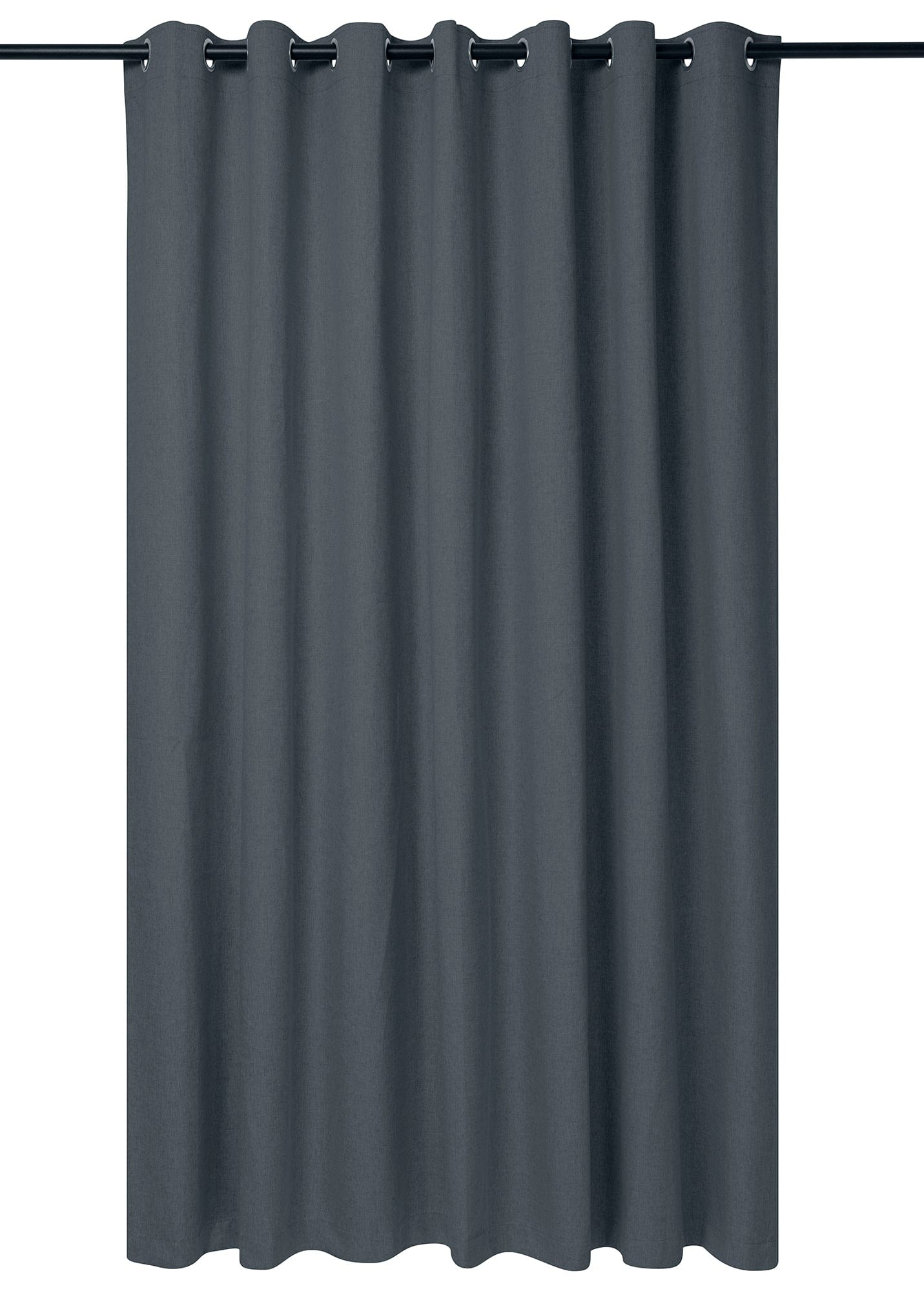 KUBU TAPED CURTAIN Kubu Jacquard Blockout Eyelet Curtain Ready To Hang Charcoal (7711108530265)
