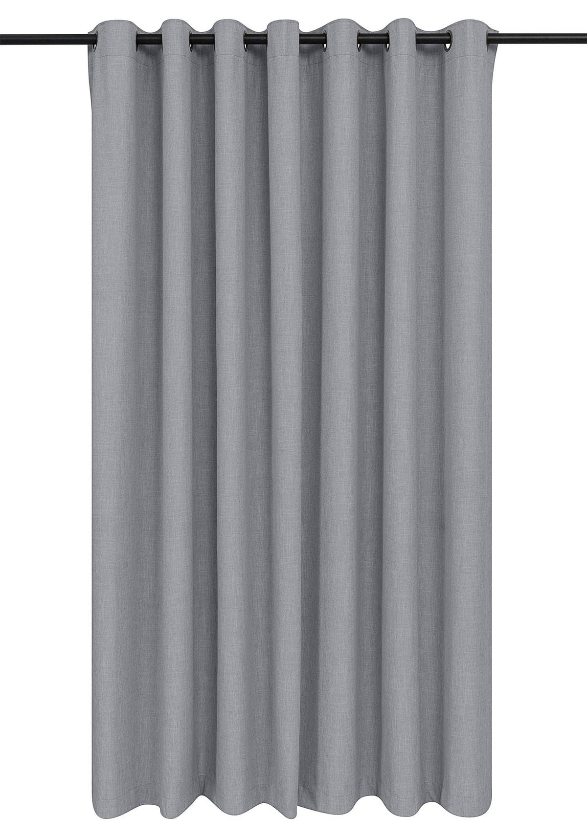 KUBU TAPED CURTAIN Kubu Jacquard Blockout Eyelet Curtain Ready To Hang Grey (7711109382233)