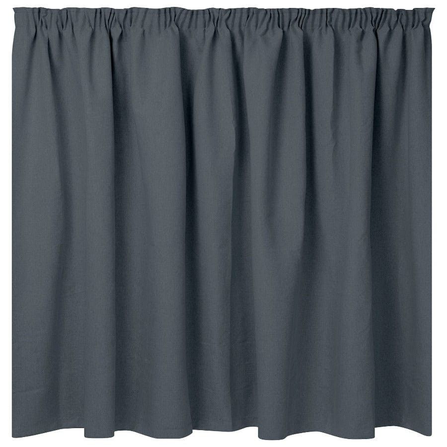 KUBU TAPED CURTAIN Kubu Jacquard Blockout Taped Curtain Ready To Hang Charcoal